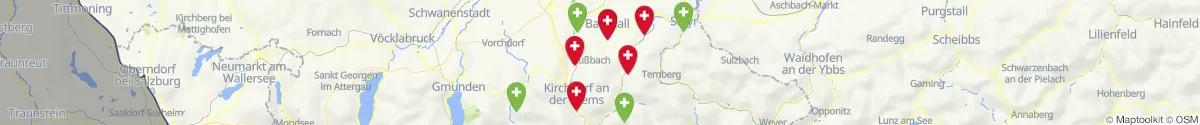 Kartenansicht für Apotheken-Notdienste in der Nähe von Grünburg (Kirchdorf, Oberösterreich)